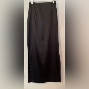 BYER TOO Vintage Black Skirt with Side Slits